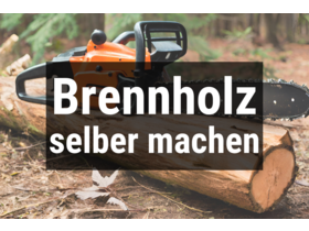 Bild von Brennholz selber machen